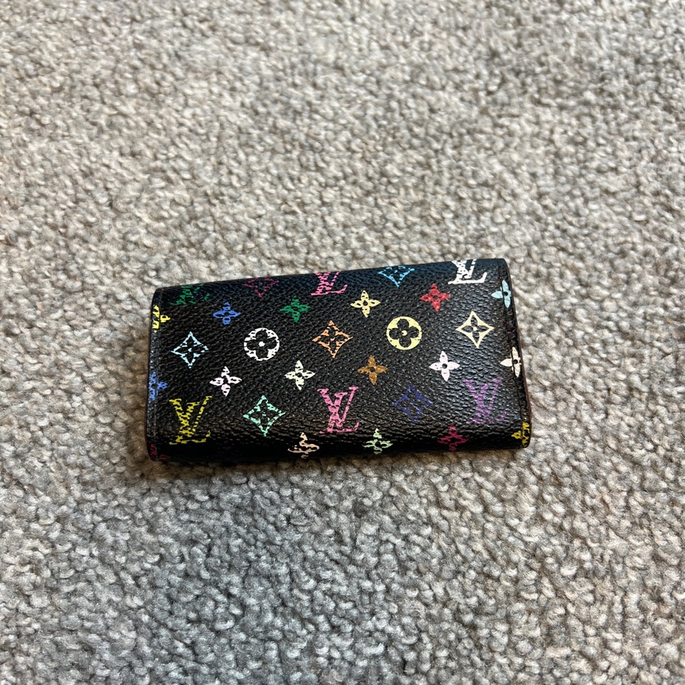 Louis Vuitton monogram multicolor 4 noir key holder wallet - Picture 3 of 10